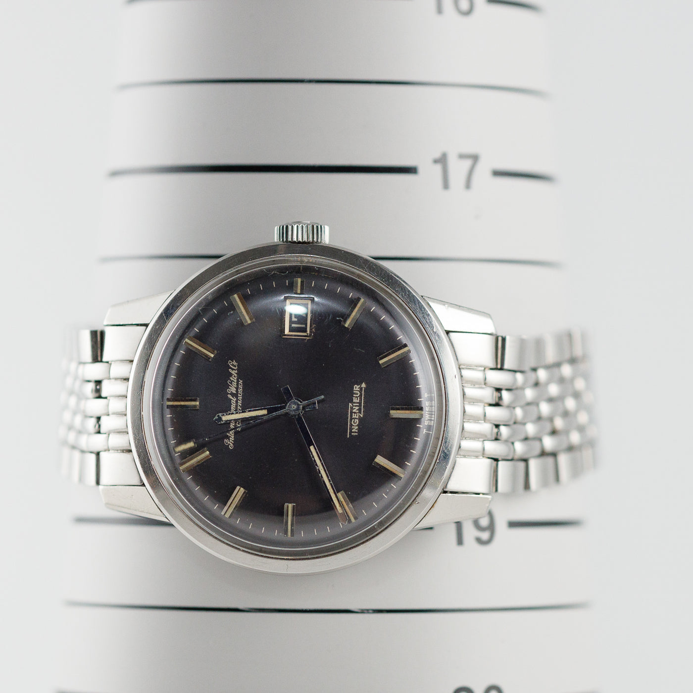 IWC BIG INGENIEUR REF.866A Blue Gray Gilt Dial – TIMEANAGRAM IWC BIG INGENIEUR REF.866A Blue Gray Gilt Dial – TIMEANAGRAM