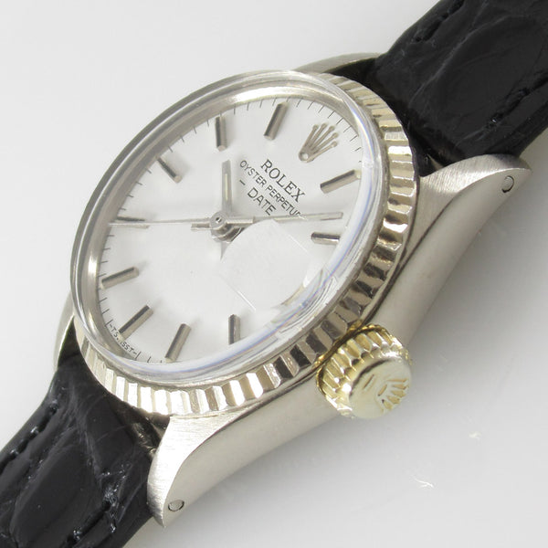 ROLEX OYSTER PERPETUAL DATE Ref.6517 18KWG