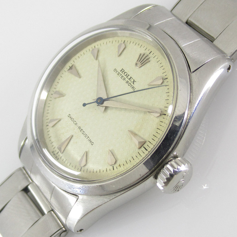ROLEX OYSTER ROYAL Ref.6244 Honeycomb Dial with Expander Bracelet