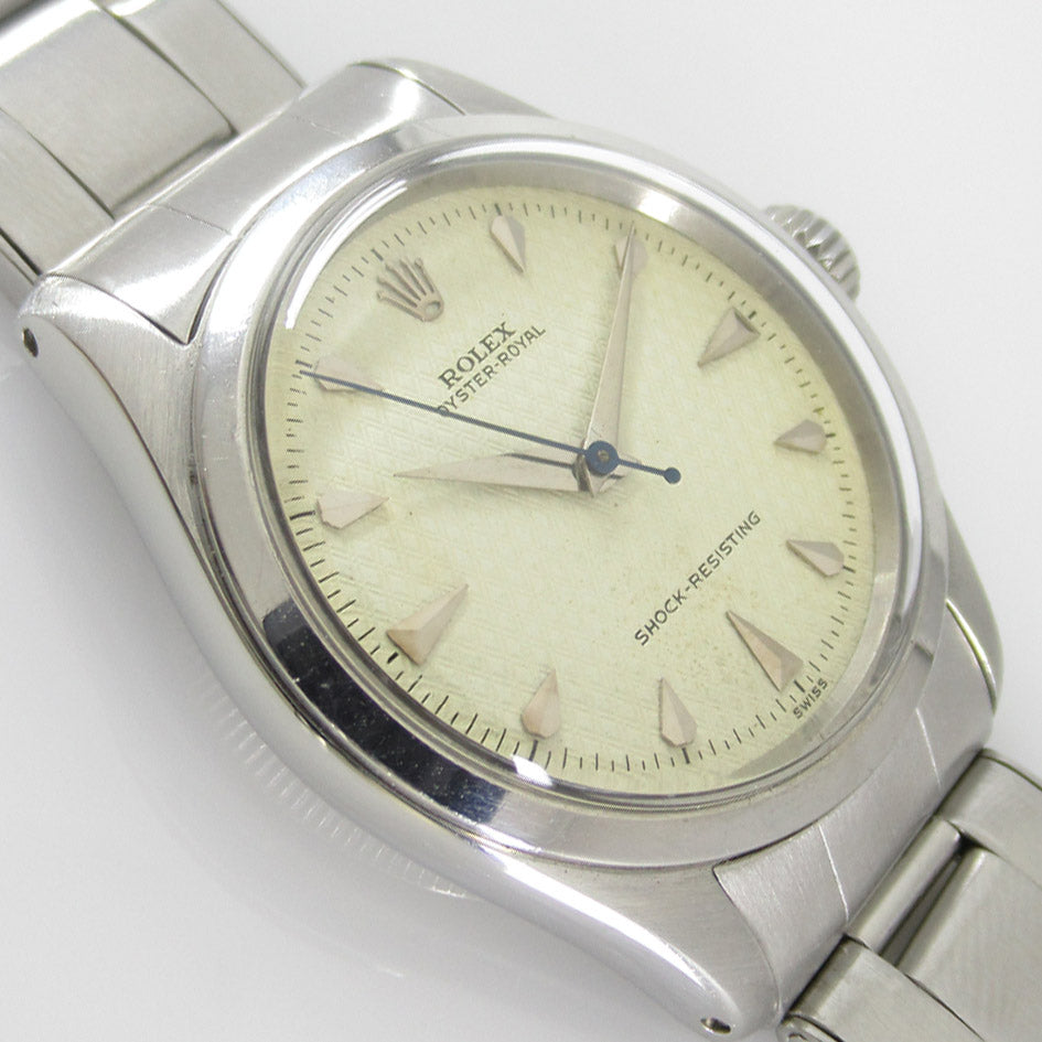 ROLEX OYSTER ROYAL Ref.6244 Honeycomb Dial with Expander Bracelet