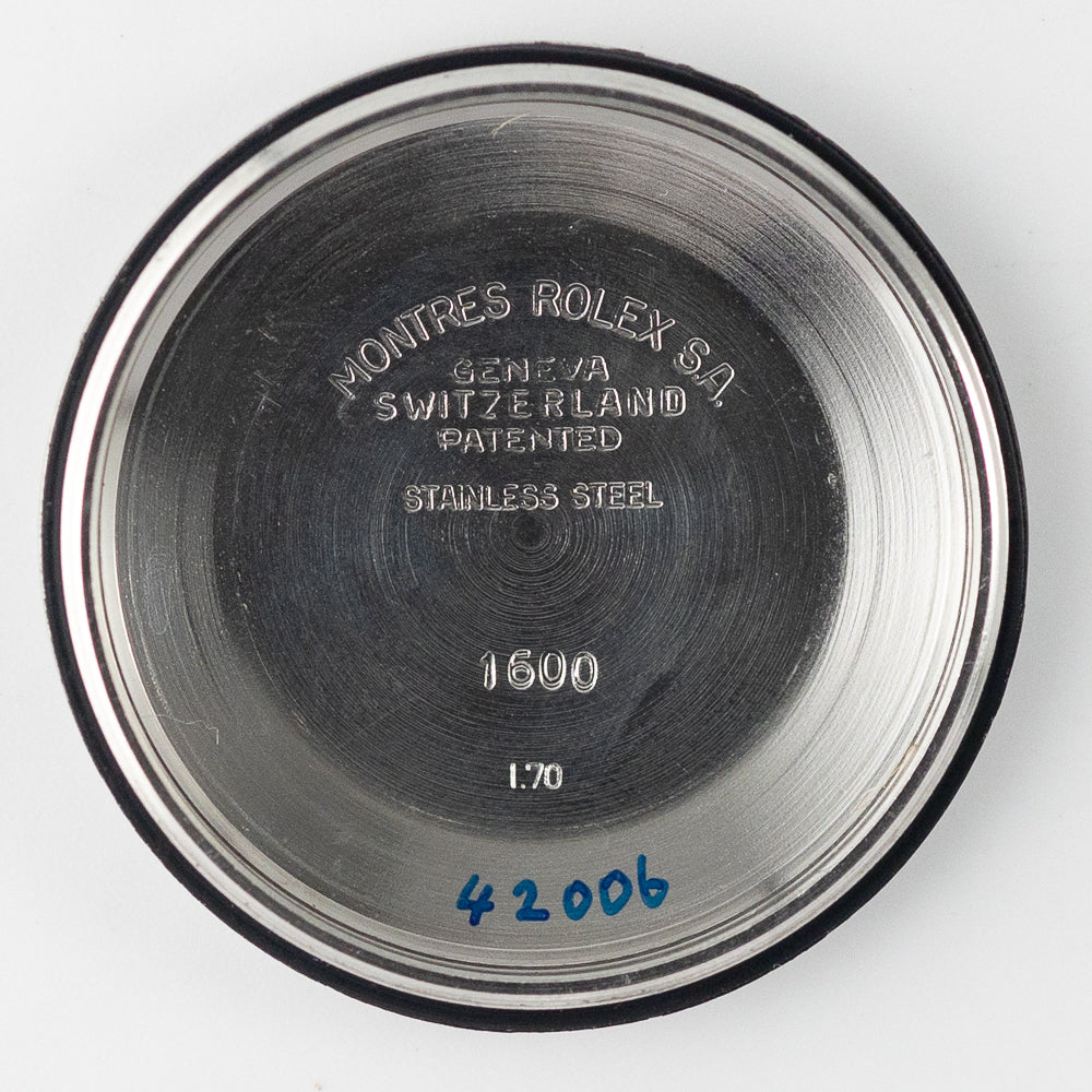 ROLEX DATEJUST ref.1600 Black Mirror Dial