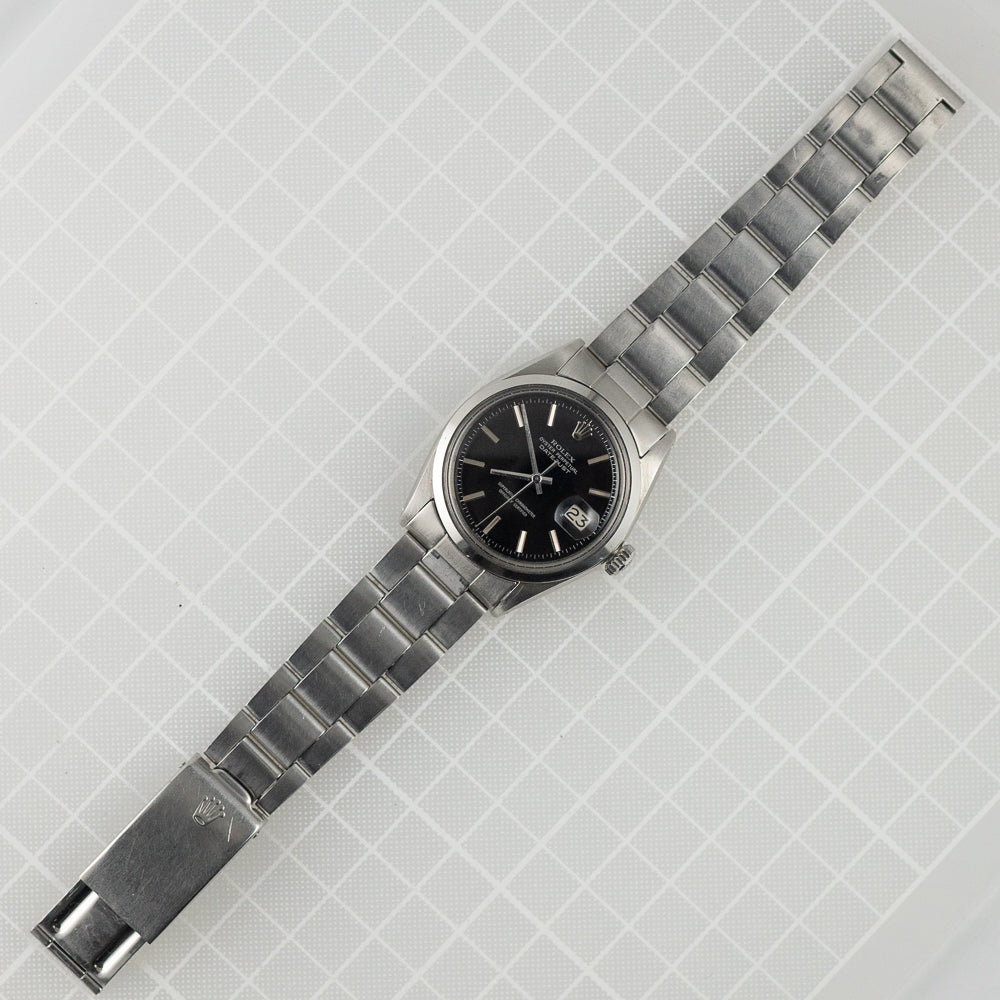 ROLEX DATEJUST ref.1600 Black Mirror Dial