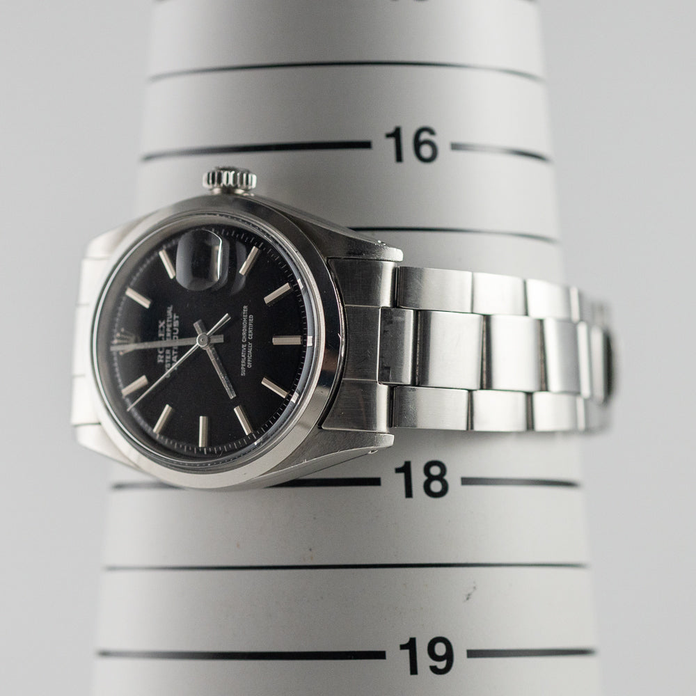 ROLEX DATEJUST ref.1600 Black Mirror Dial