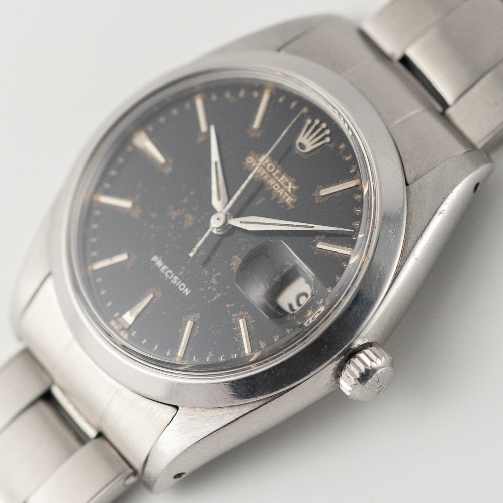 ROLEX OYSTERDATE Ref.6694 Black Gilt Dial