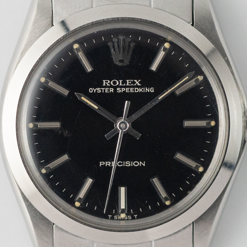 ROLEX OYSTER SPEEDKING Ref.6430 Black Gilt Dial