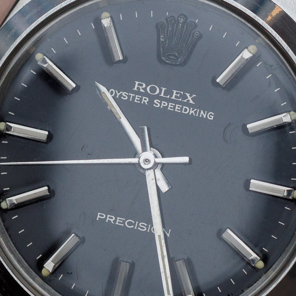 ROLEX OYSTER SPEEDKING Ref.6430 Black Gilt Dial
