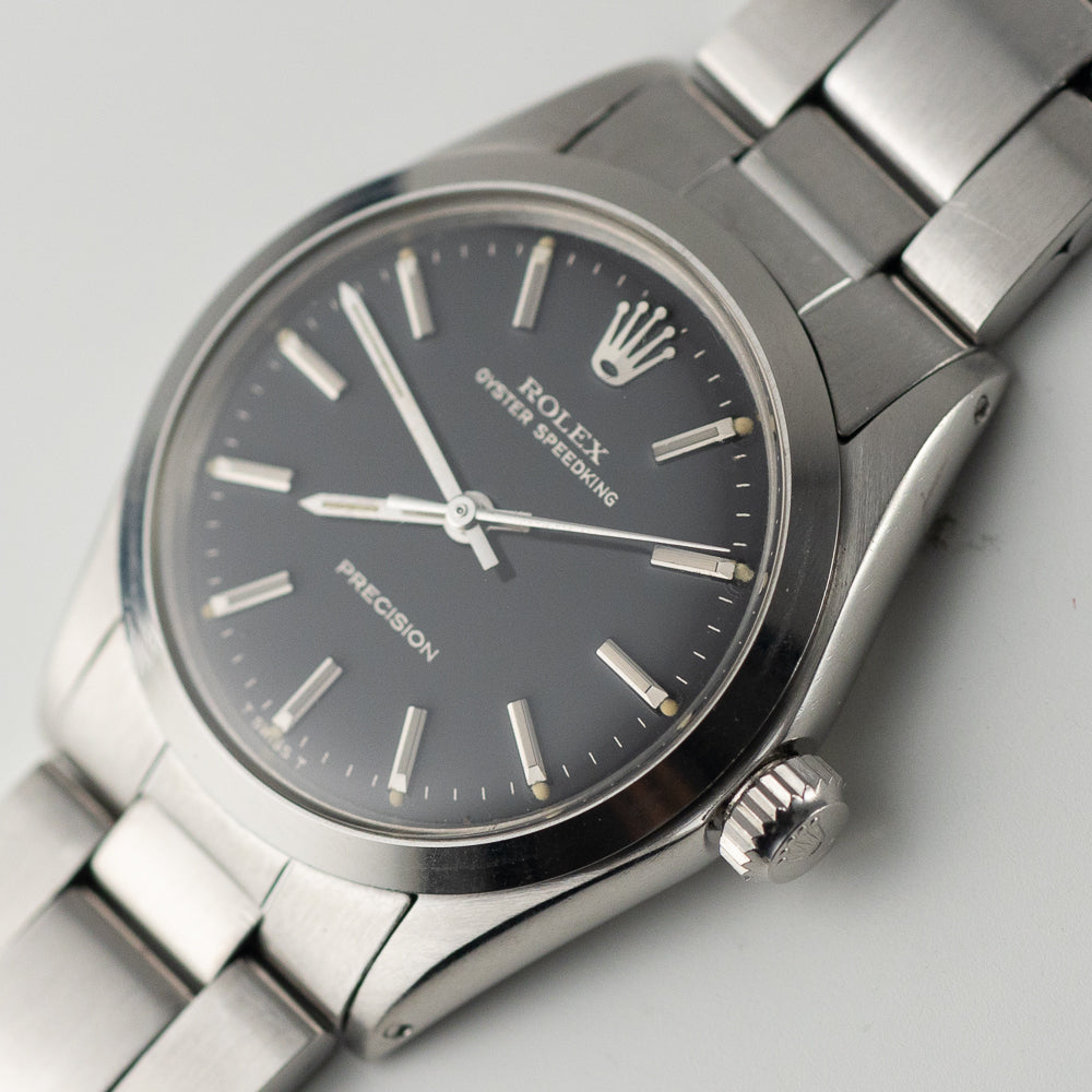 ROLEX OYSTER SPEEDKING Ref.6430 Black Gilt Dial