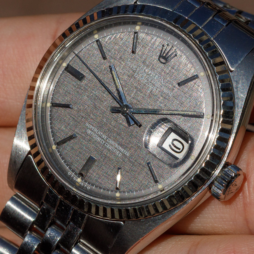 ROLEX DATEJUST Ref.1601 Gray Linen Sigma Dial