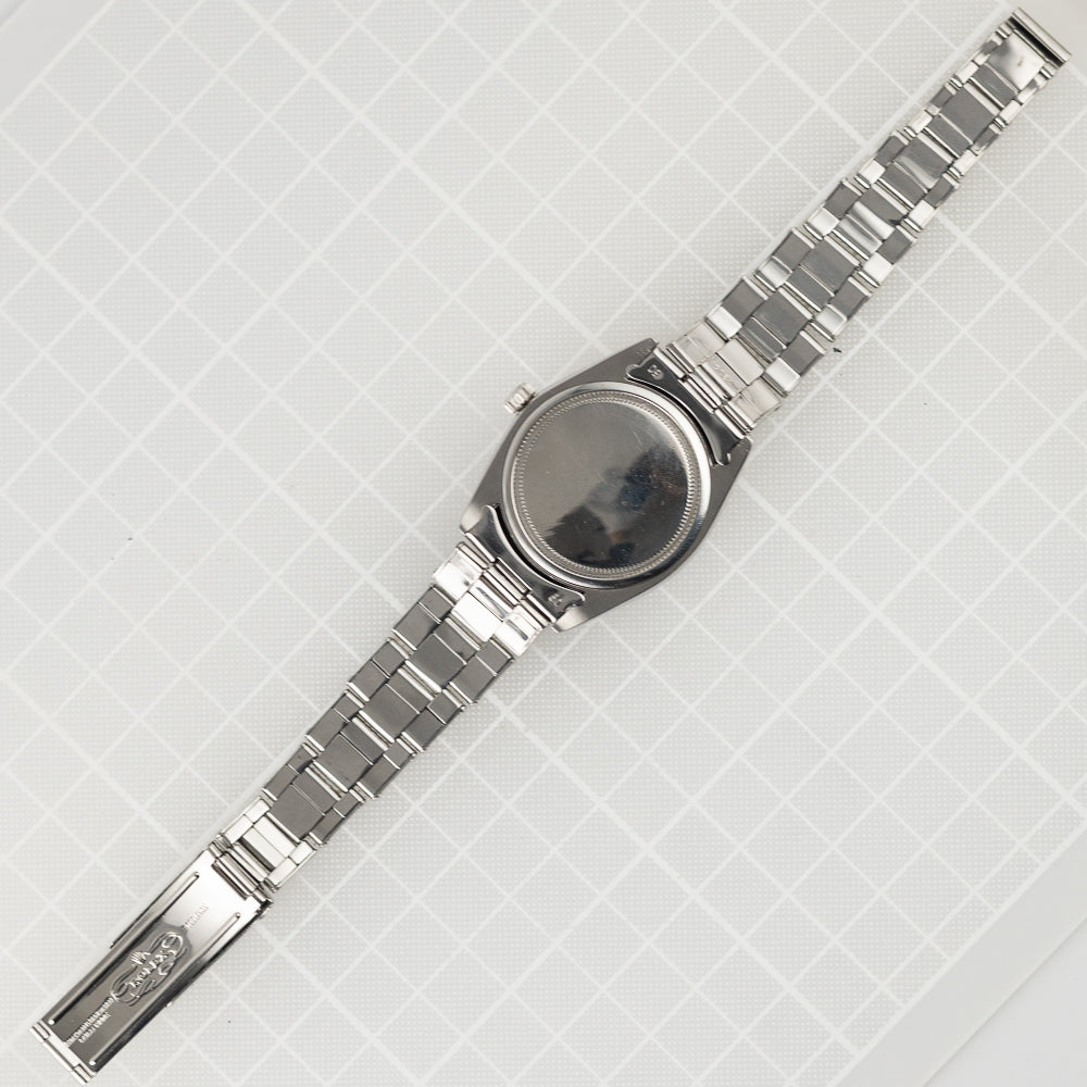 ROLEX OYSTERDATE Re.6694 Black Gilt Dial No Luminous