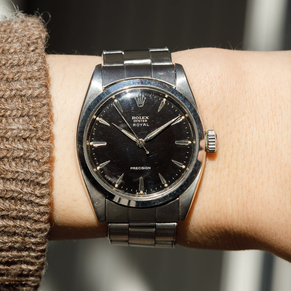 ROLEX OYSTER ROYAL Ref.6426 Black Gilt Dial
