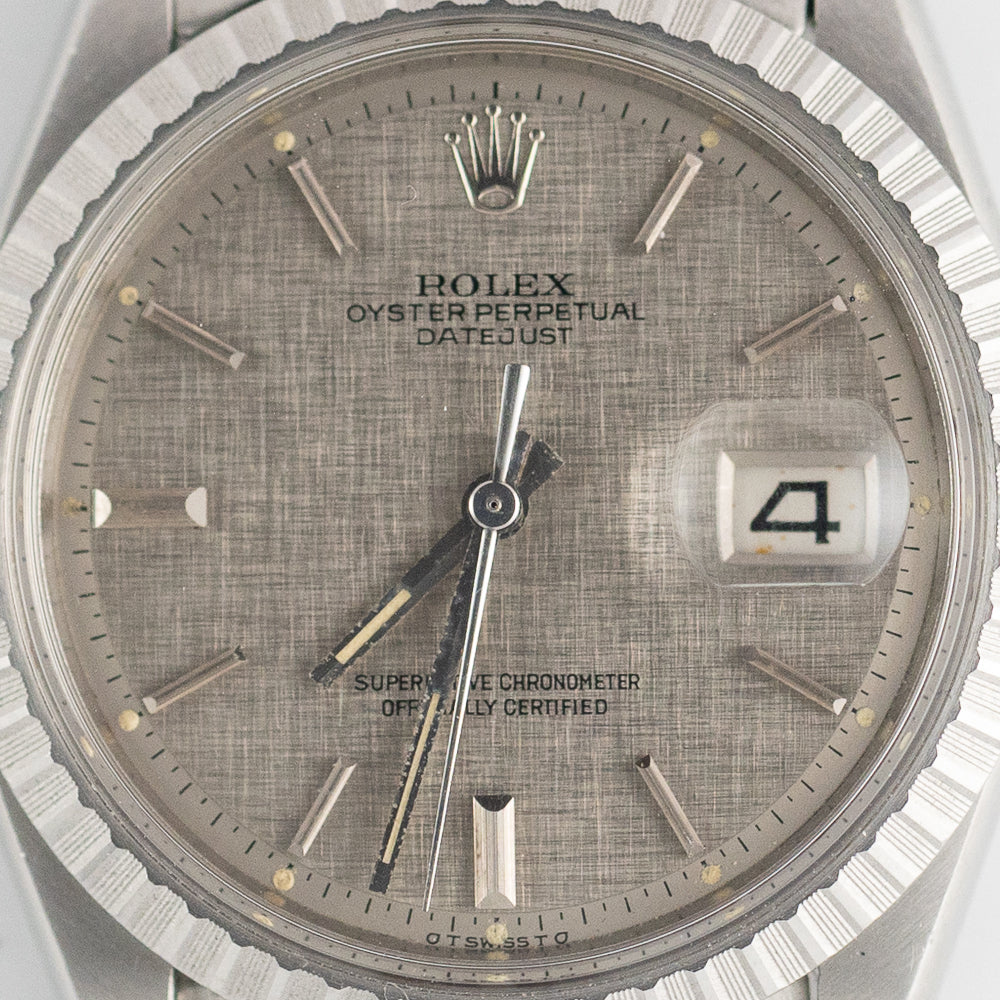 ROLEX DATEJUST Ref.1603 Gray Linen Sigma Dial
