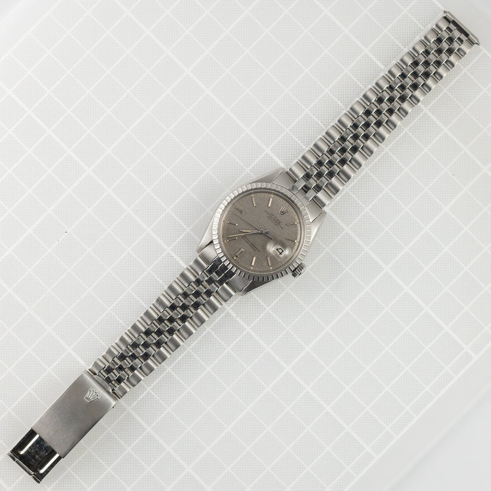 ROLEX DATEJUST Ref.1603 Gray Linen Sigma Dial