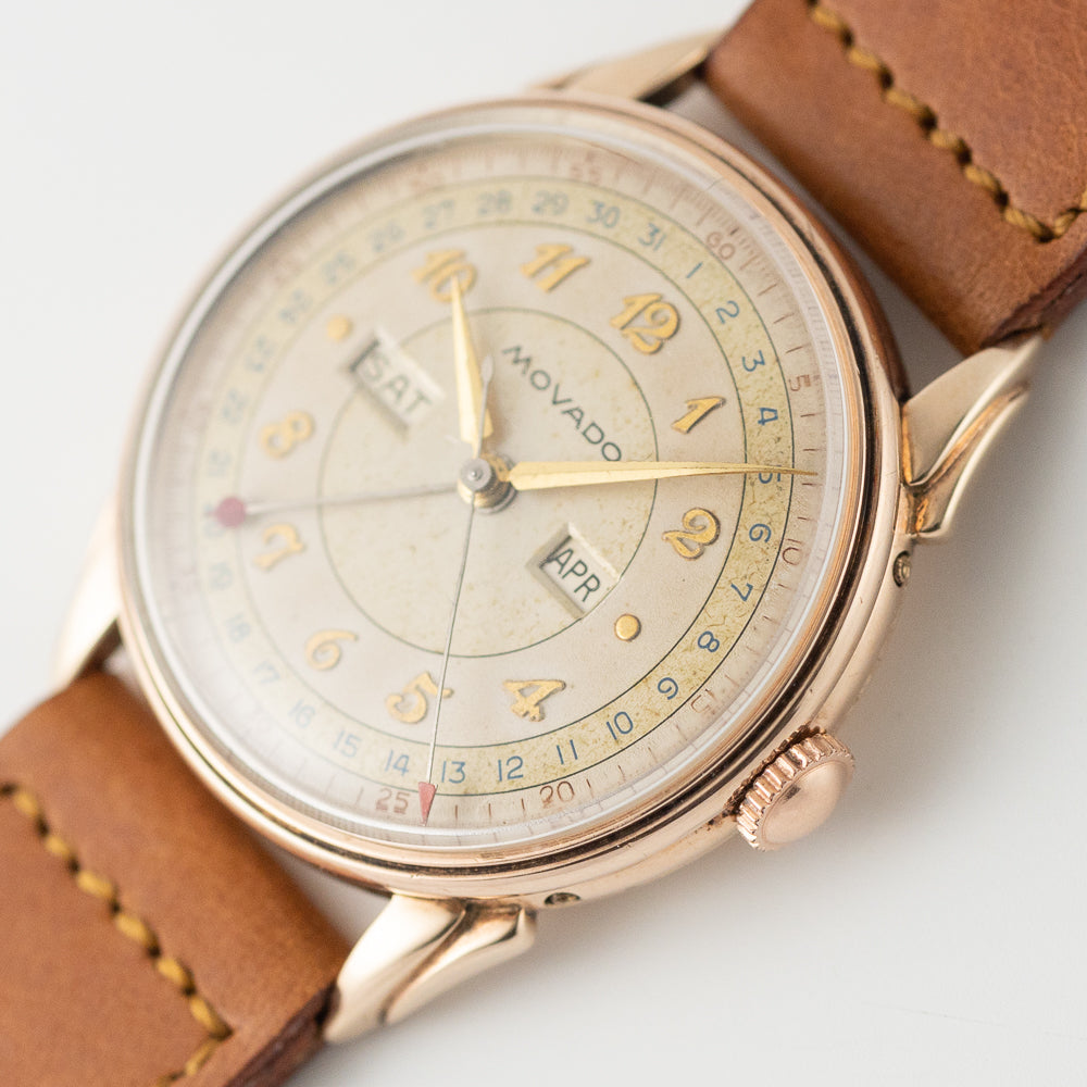 MOVADO Triple Calendar Step Case & lugs