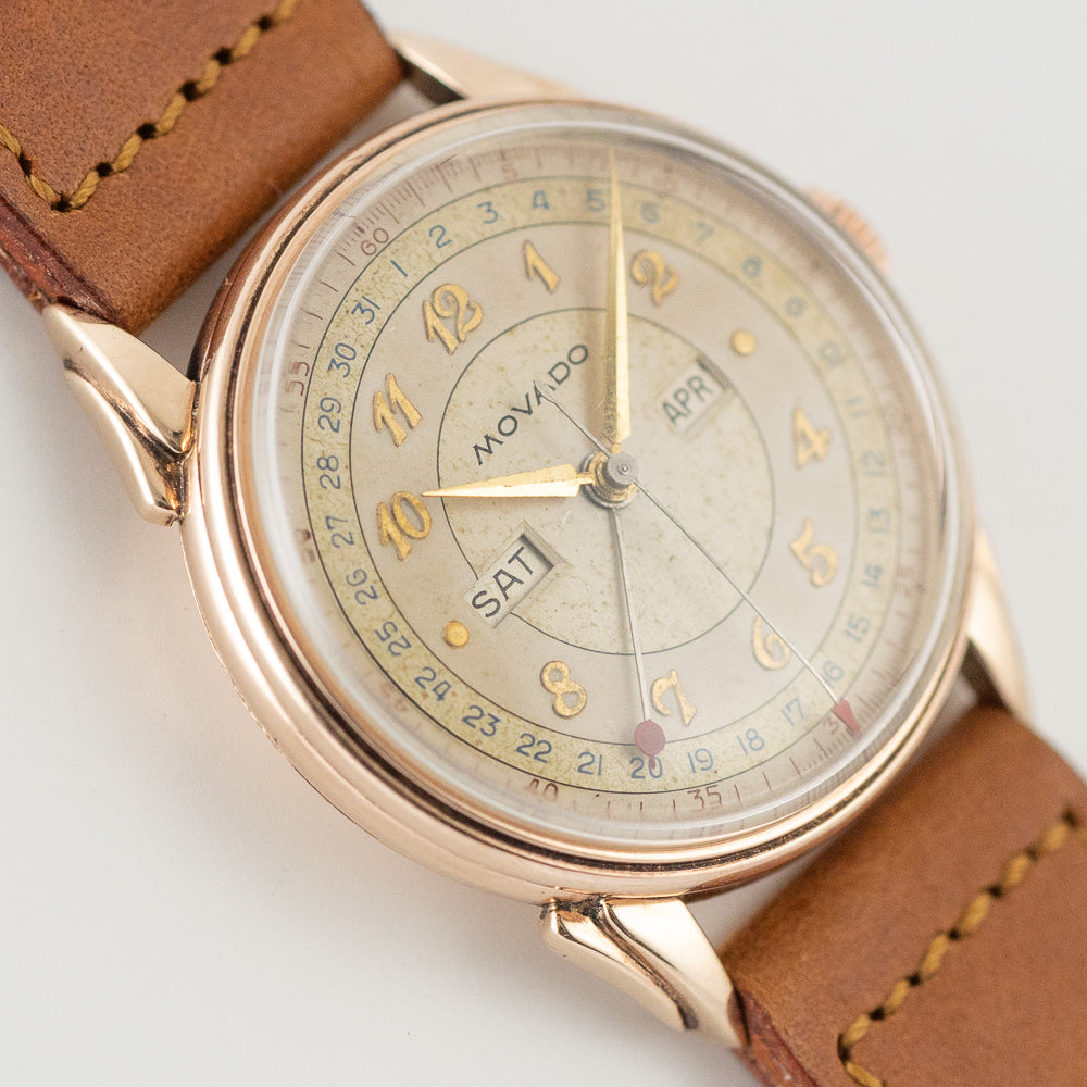 MOVADO Triple Calendar Step Case & lugs