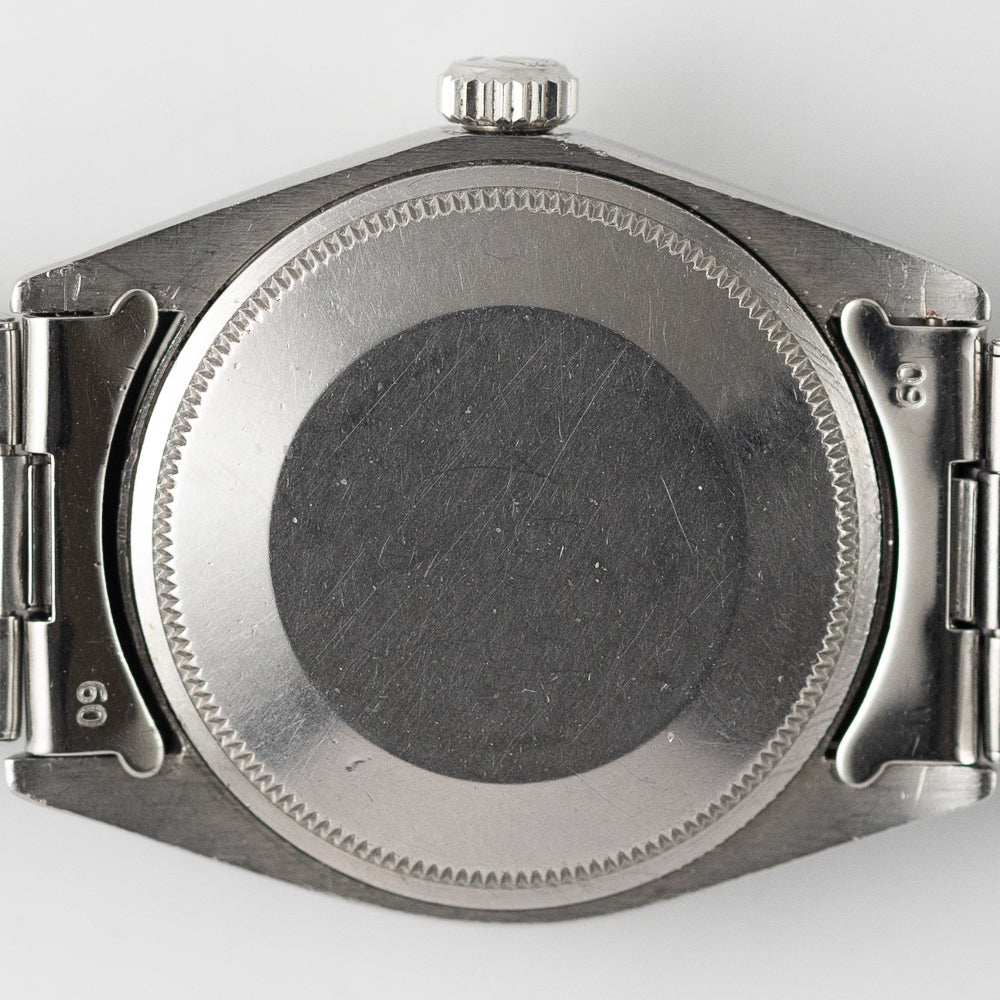 ROLEX OYSTER PERPETUAL DATE Ref.1500 Black Gilt Patina Dial