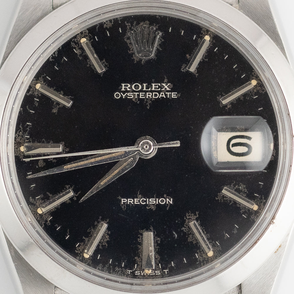 ROLEX OYSTERDATE Ref.6694 Black Gilt Dial