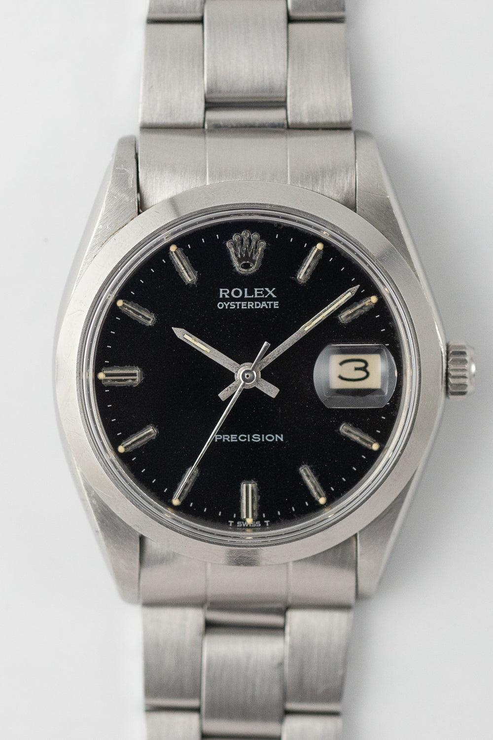 ROLEX OYSTERDATE Ref.6694 Black Mirror Dial