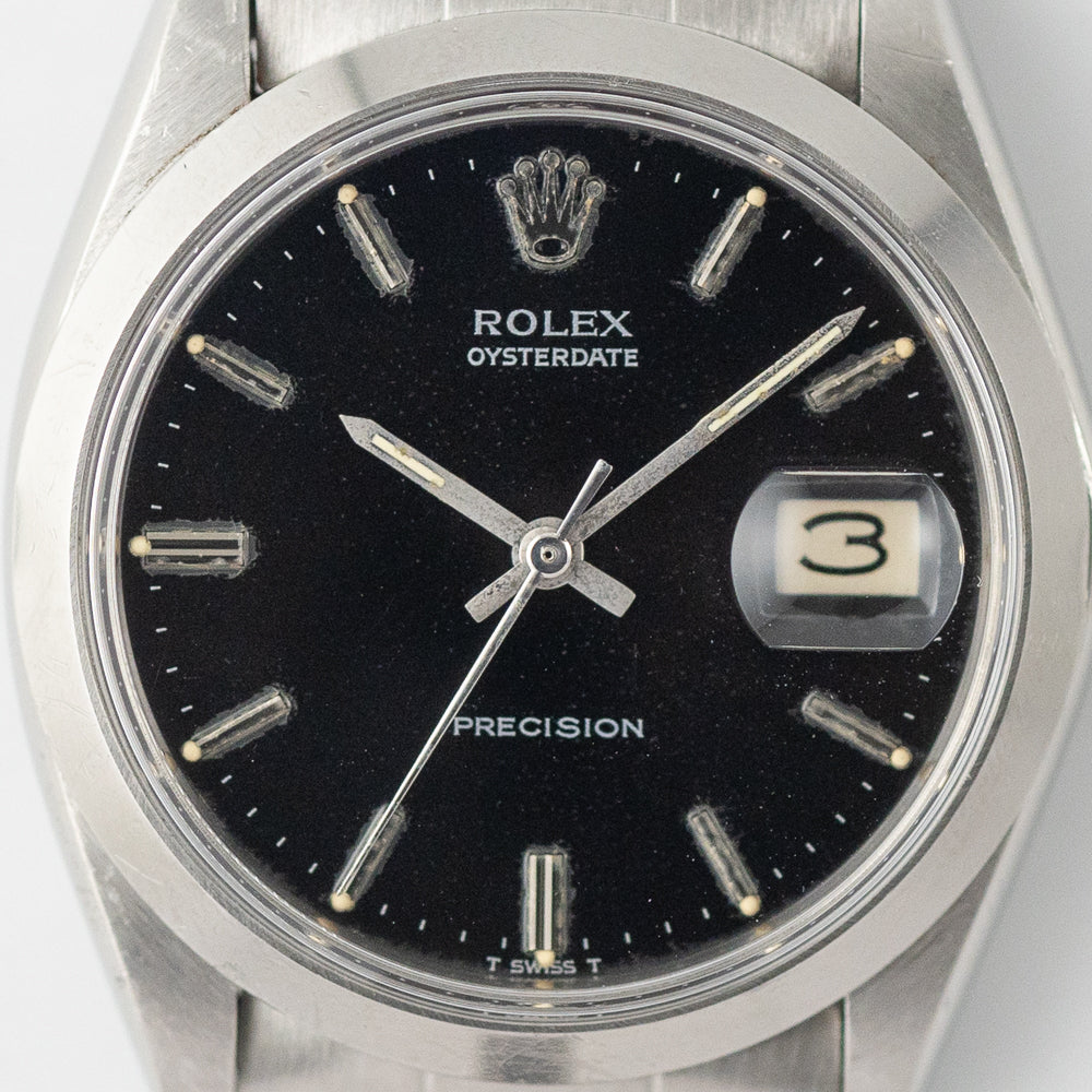 ROLEX OYSTERDATE Ref.6694 Black Mirror Dial