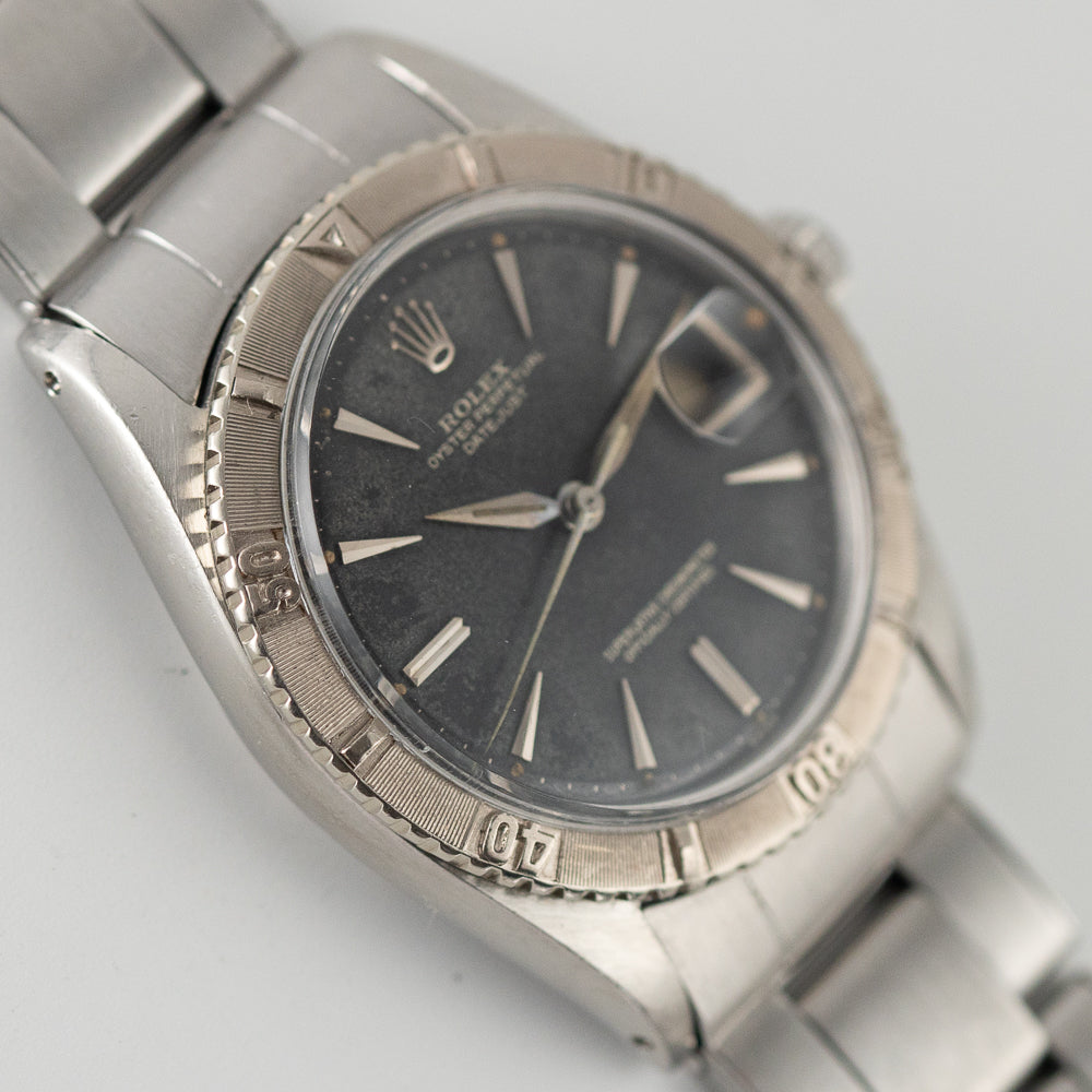 ROLEX DATEJUST Ref.1625 Thunder Bird Black Gilt Patina Dial