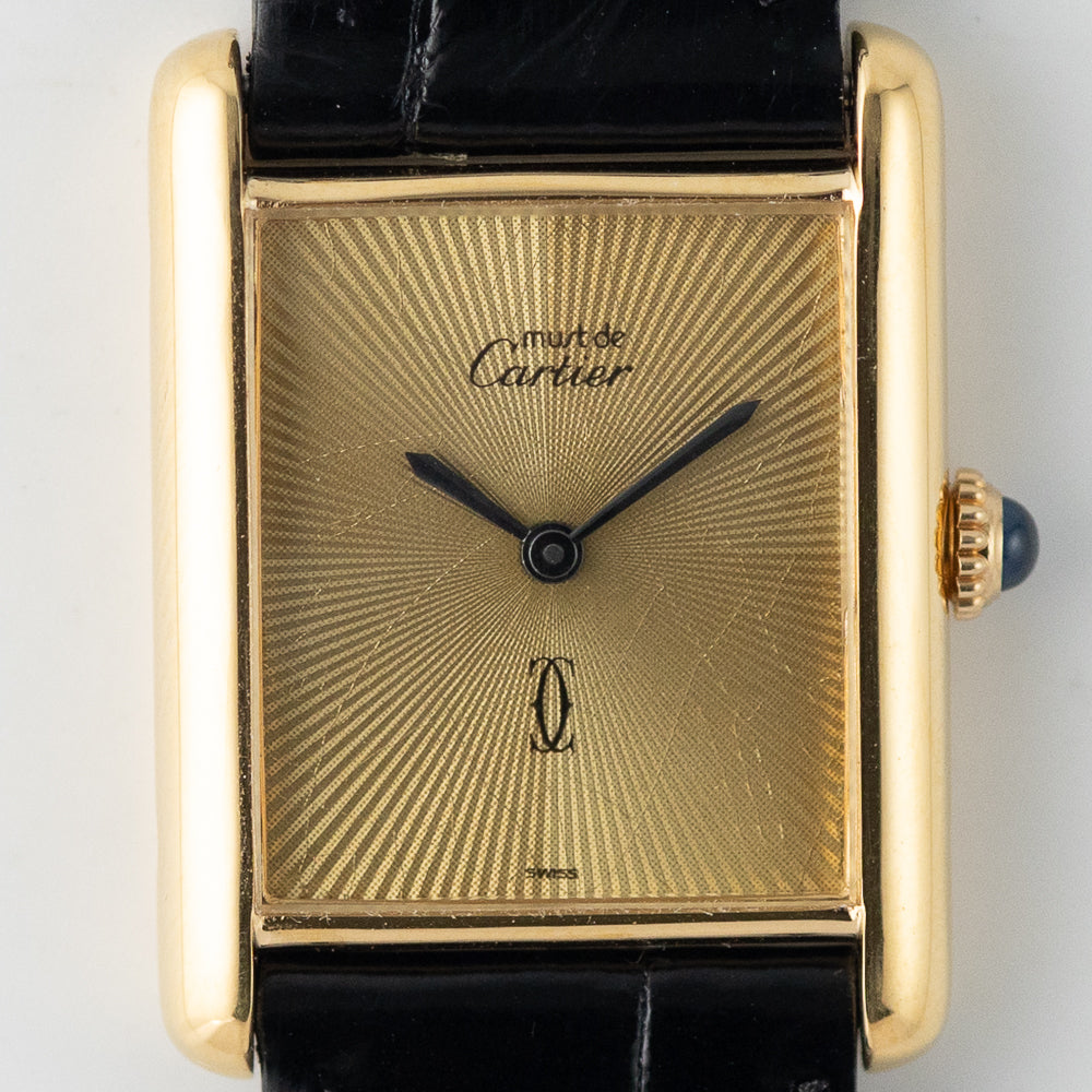 CARTIER LM Must de Tank Discor Dial – TIMEANAGRAM