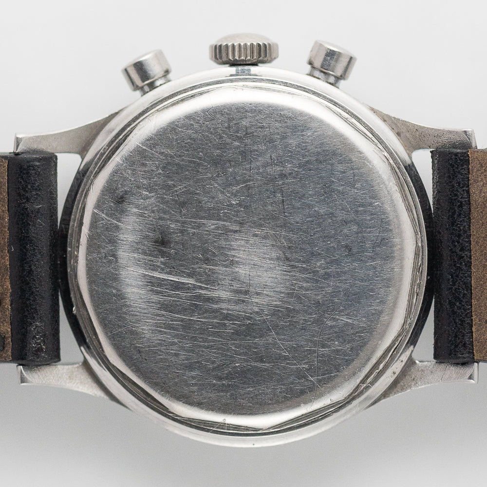HEUER  Valjoux 69 Chronograph Black Gilt Dial