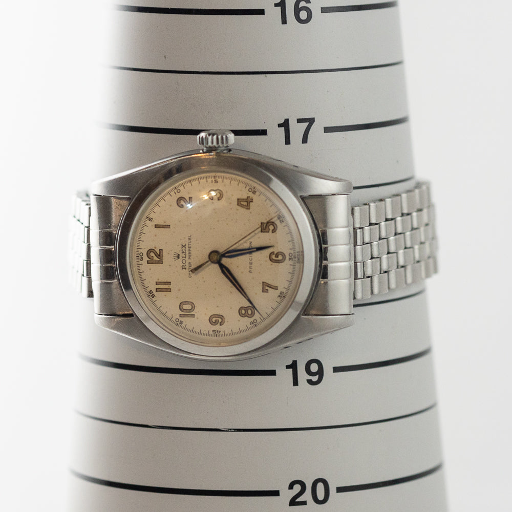 ROLEX BUBBLE BACK Ref.6098 with REG.875088 England Bracelet