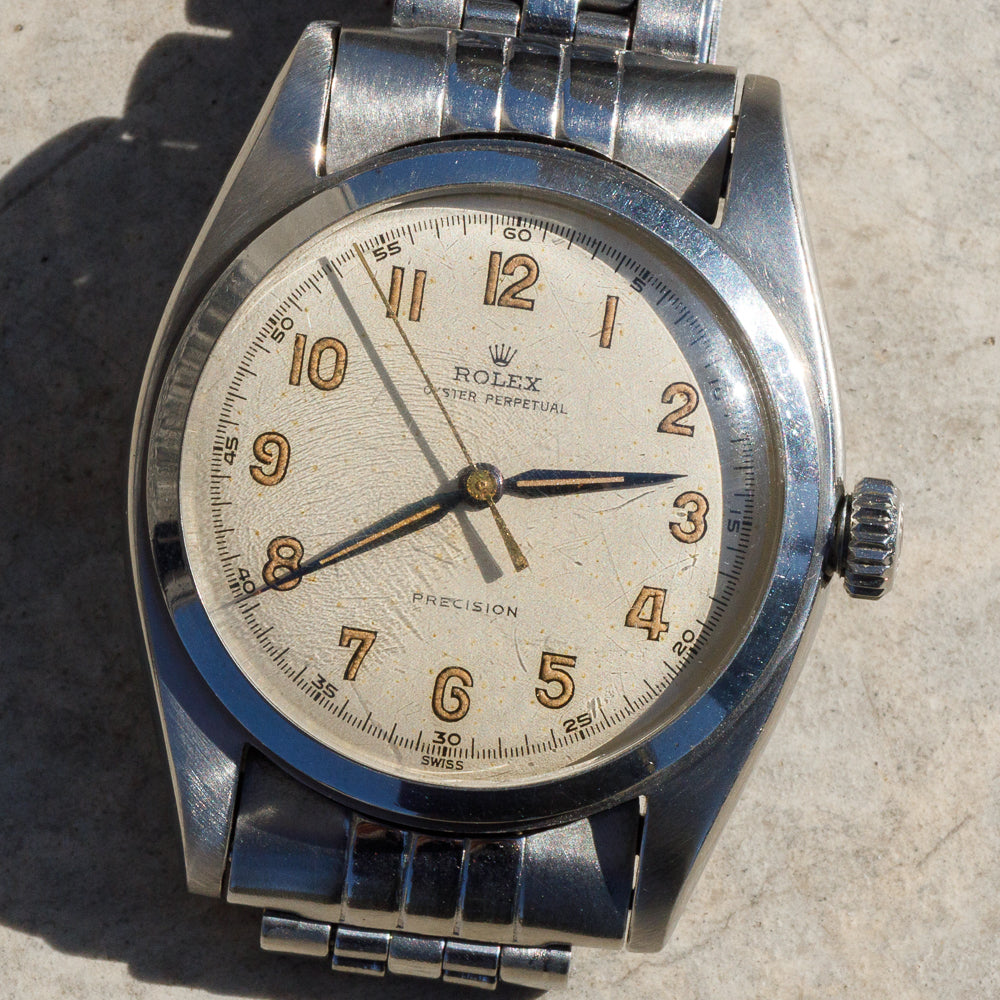 ROLEX BUBBLE BACK Ref.6098 with REG.875088 England Bracelet