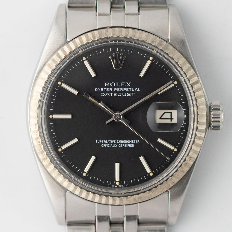 ROLEX DATEJUST Ref.1601 Black Matte Dial