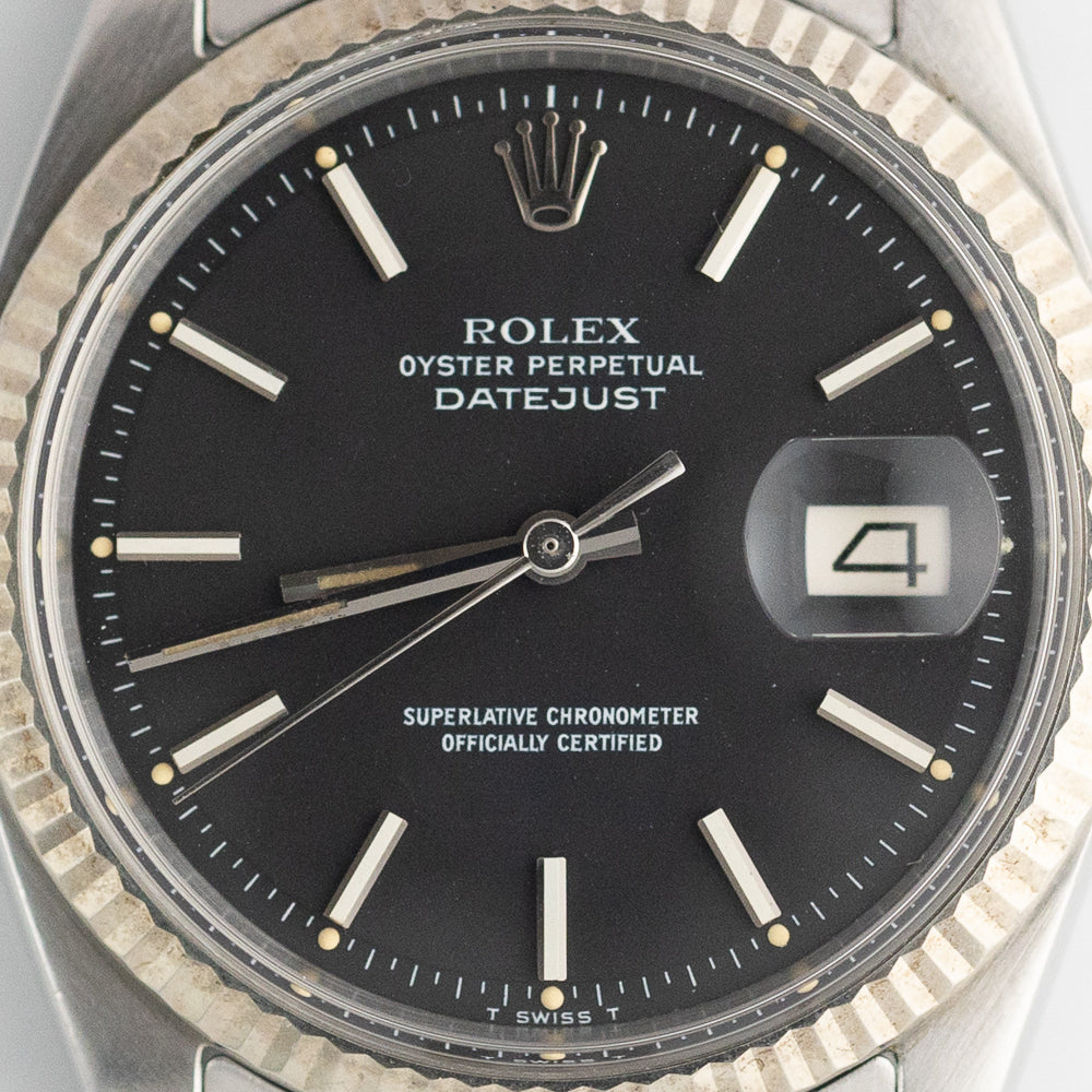 ROLEX DATEJUST Ref.1601 Black Matte Dial