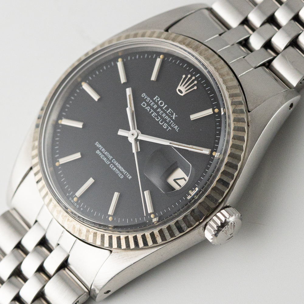 ROLEX DATEJUST Ref.1601 Black Matte Dial
