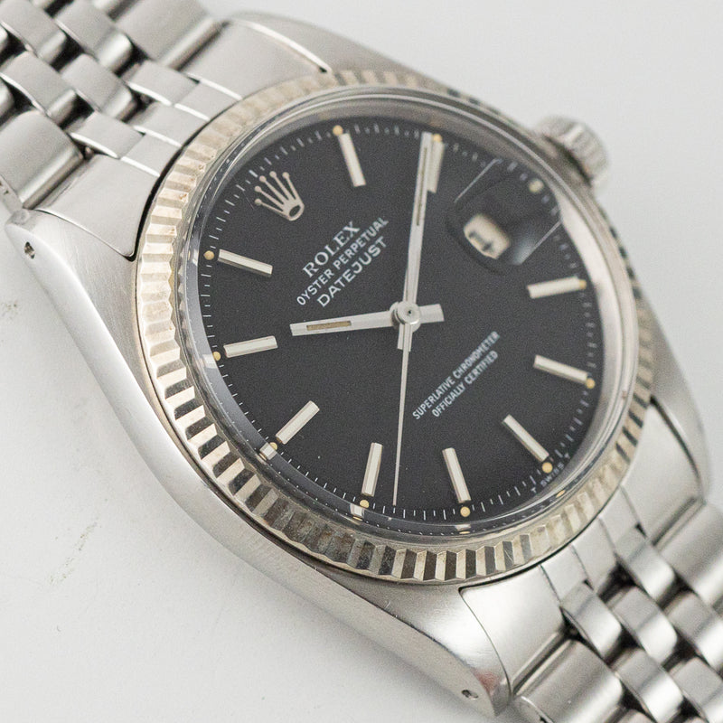 ROLEX DATEJUST Ref.1601 Black Matte Dial