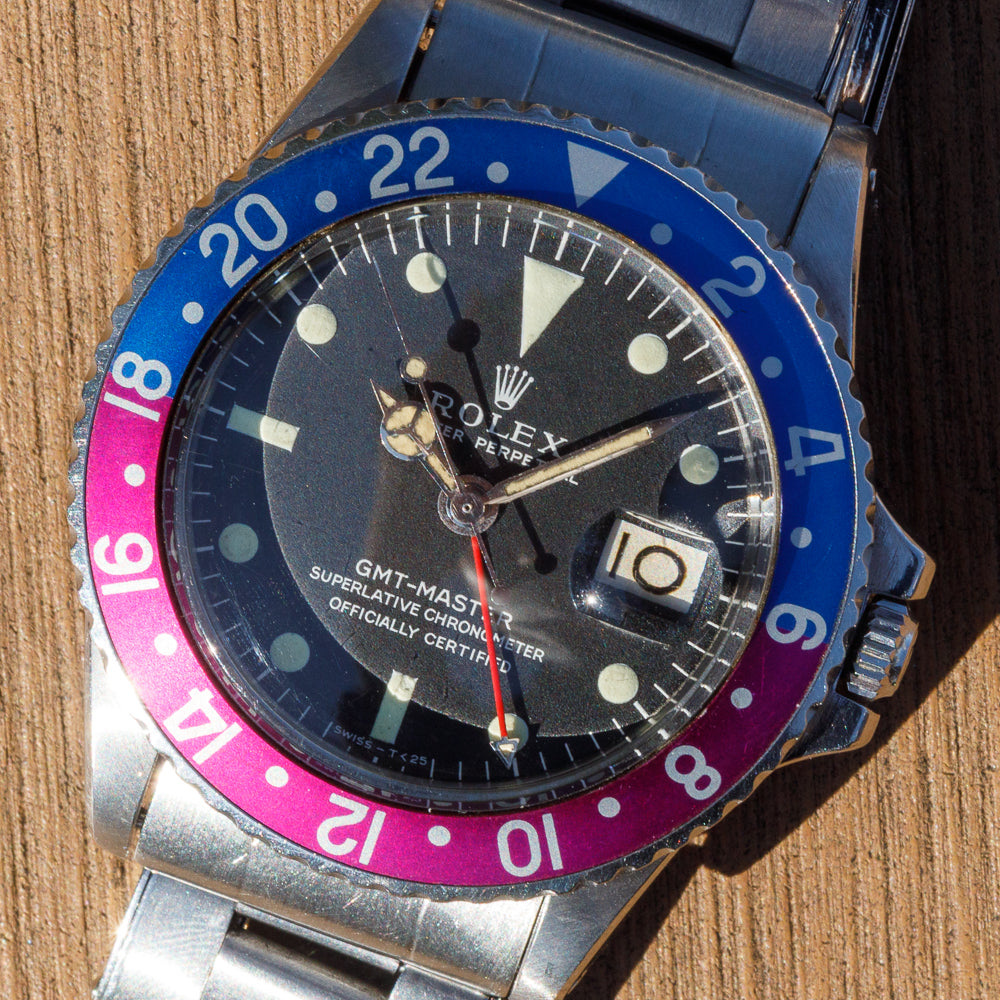 ROLEX GMT-MASTER matte MK0.5 Fuchsia Bezel Insert Ref.1675