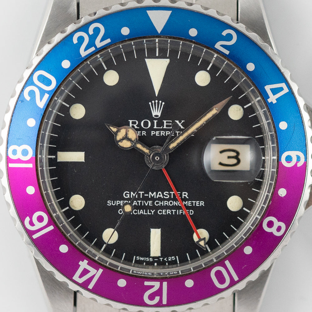 ROLEX GMT-MASTER Ref.1675 MK0.5 Fuchsia Bezel – TIMEANAGRAM