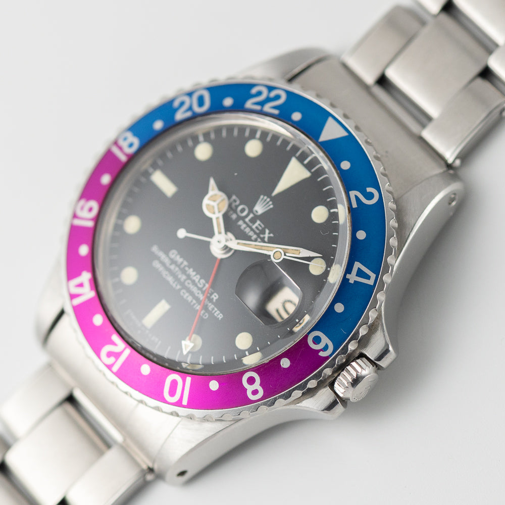 ROLEX GMT-MASTER Ref.1675 MK0.5 Fuchsia Bezel – TIMEANAGRAM