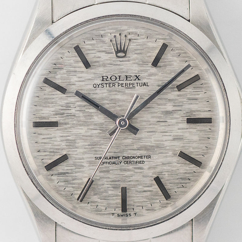 ROLEX OYSTER PERPETUAL Ref.1002 Silver Mosaic Dial