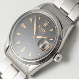 ROLEX OYSTERDATE Ref.6294 Black Guilloche Dial with Expansion Bracelet