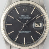 ROLEX DATEJUST Ref.1601 Black Matte Dial