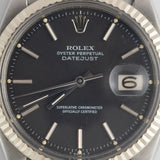 ROLEX DATEJUST Ref.1601 Black Matte Dial