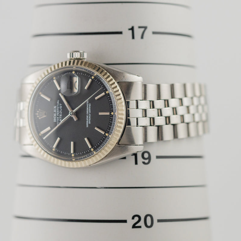 ROLEX DATEJUST Ref.1601 Black Matte Dial