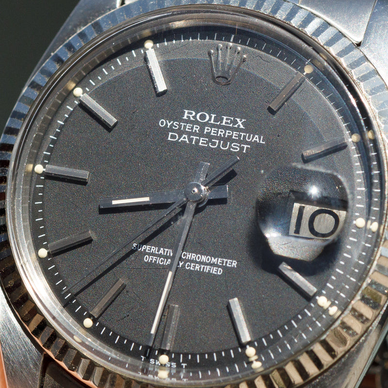 ROLEX DATEJUST Ref.1601 Black Matte Dial