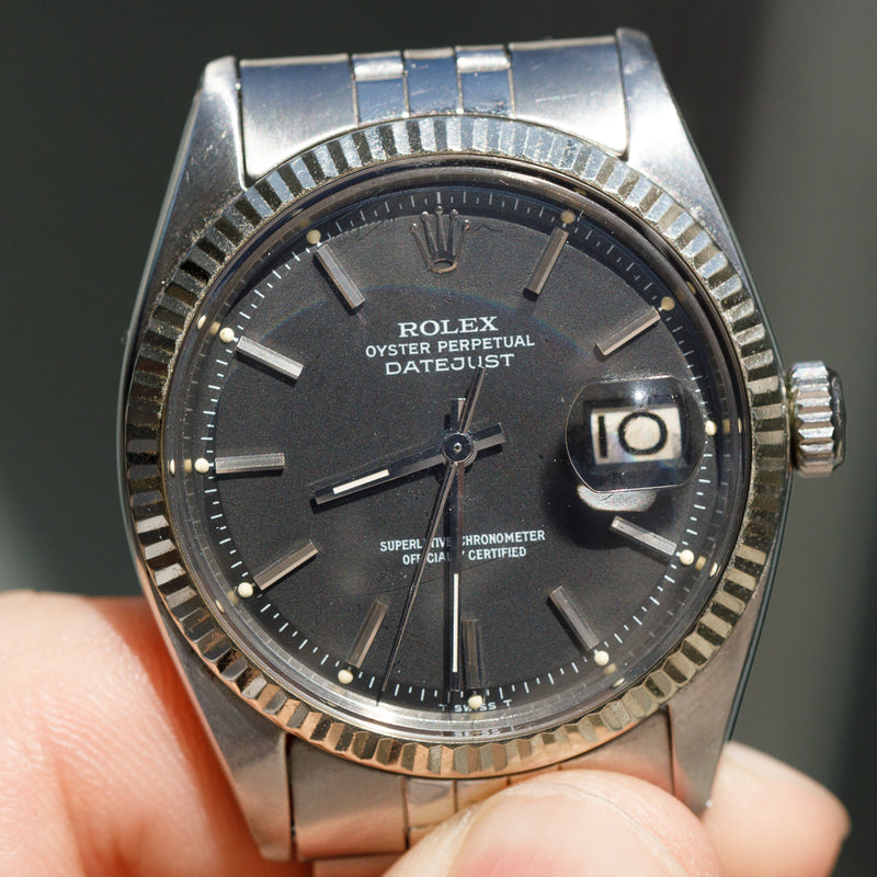 ROLEX DATEJUST Ref.1601 Black Matte Dial