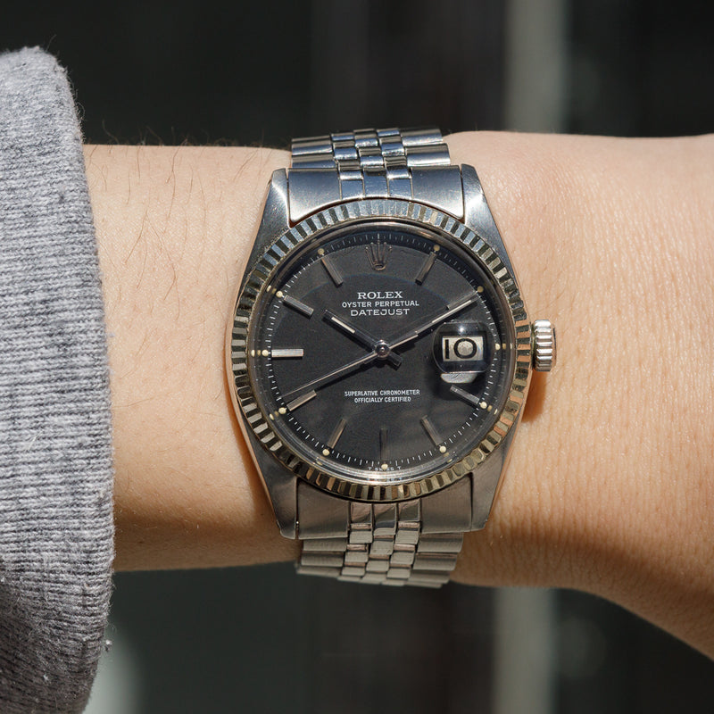 ROLEX DATEJUST Ref.1601 Black Matte Dial