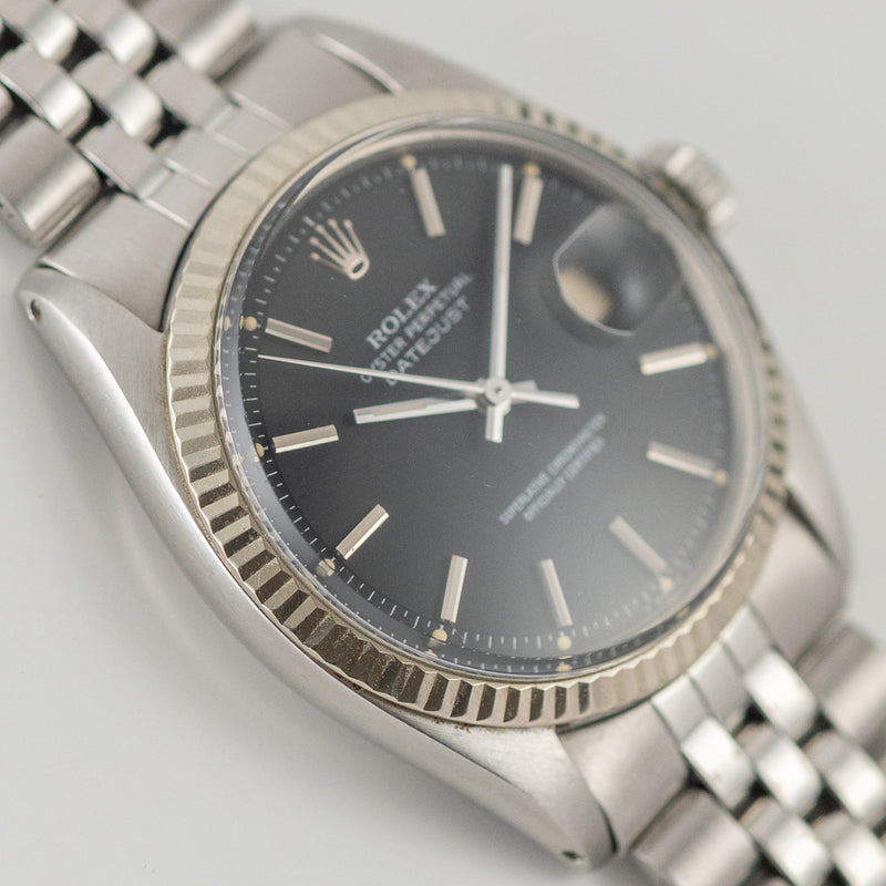 ROLEX DATEJUST Ref.1601 Black Matte Dial