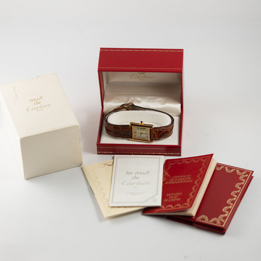 CARTIER SM MUST DE TANK REF.5057001 almost NEW OLD STOCK