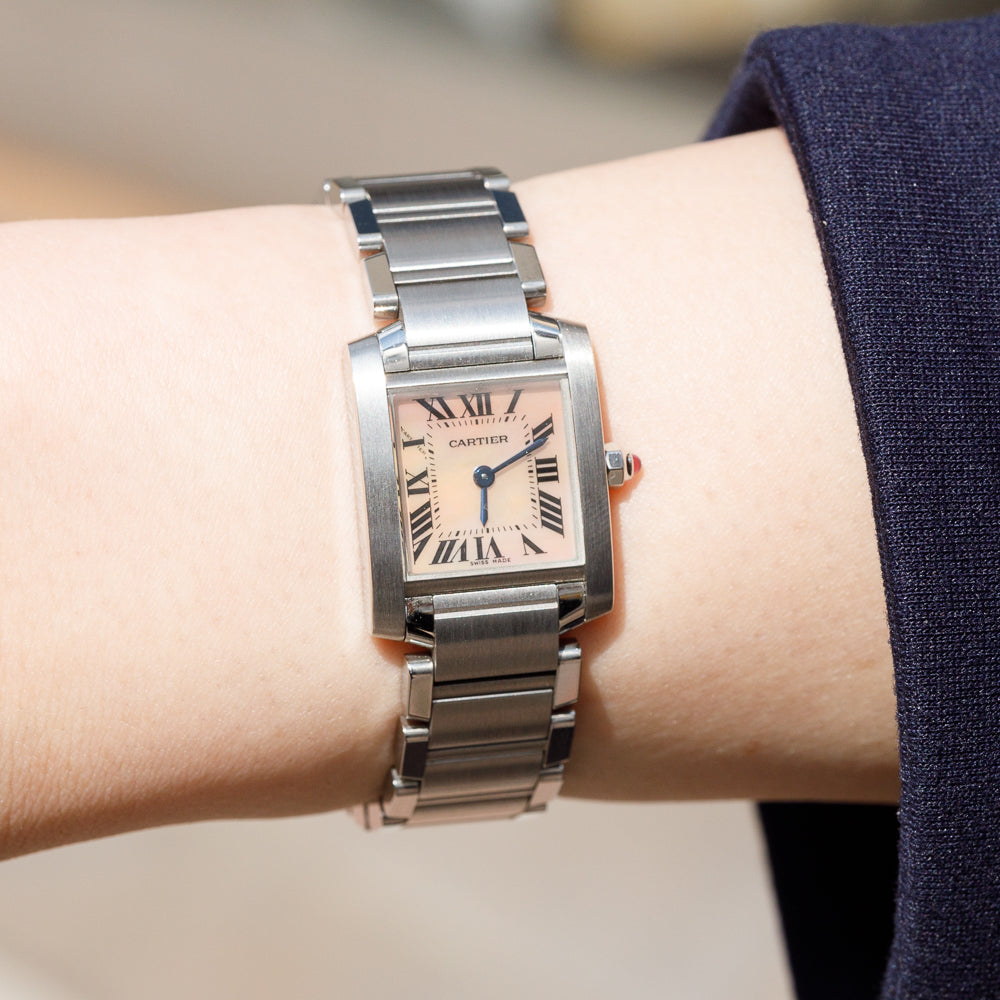 CARTIER SM TANK FRANCAISE Ref.2384 MOP Dial