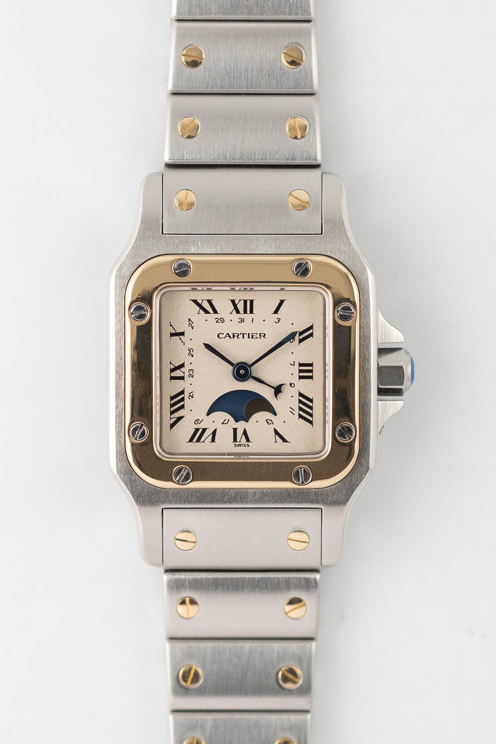 CARTIER SM Santos Galbee Moonphase Ref.119902