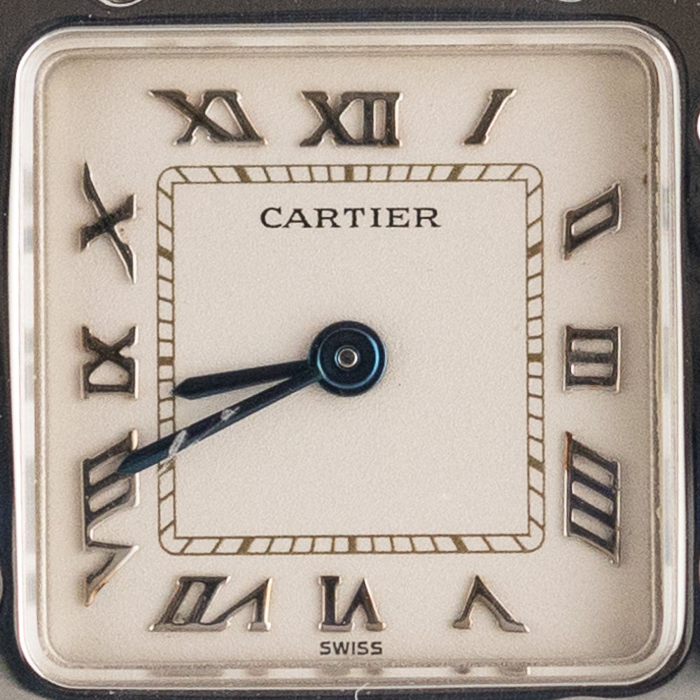Cartier アナログ時計 シルバー カルティエ Cartier｜サントスカレLM｜自動巻き・1980年代製