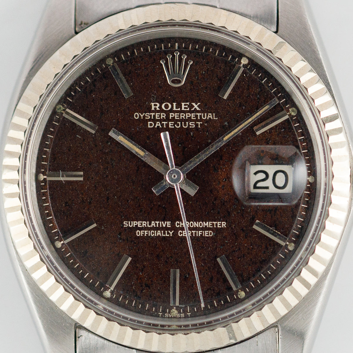 ROLEX DATEJUST Ref.1601 Tropical Black Gilt Dial