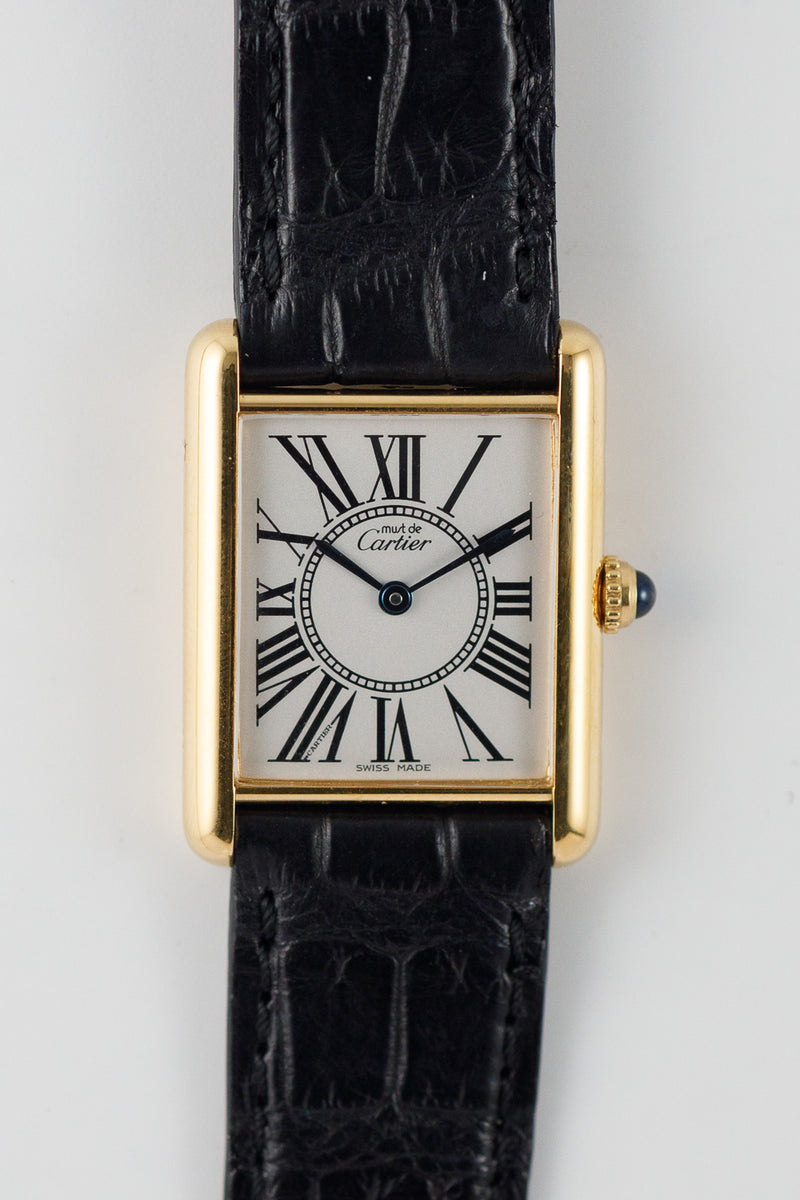 CARTIER LM must de tank Ref.590005 Oparan dial