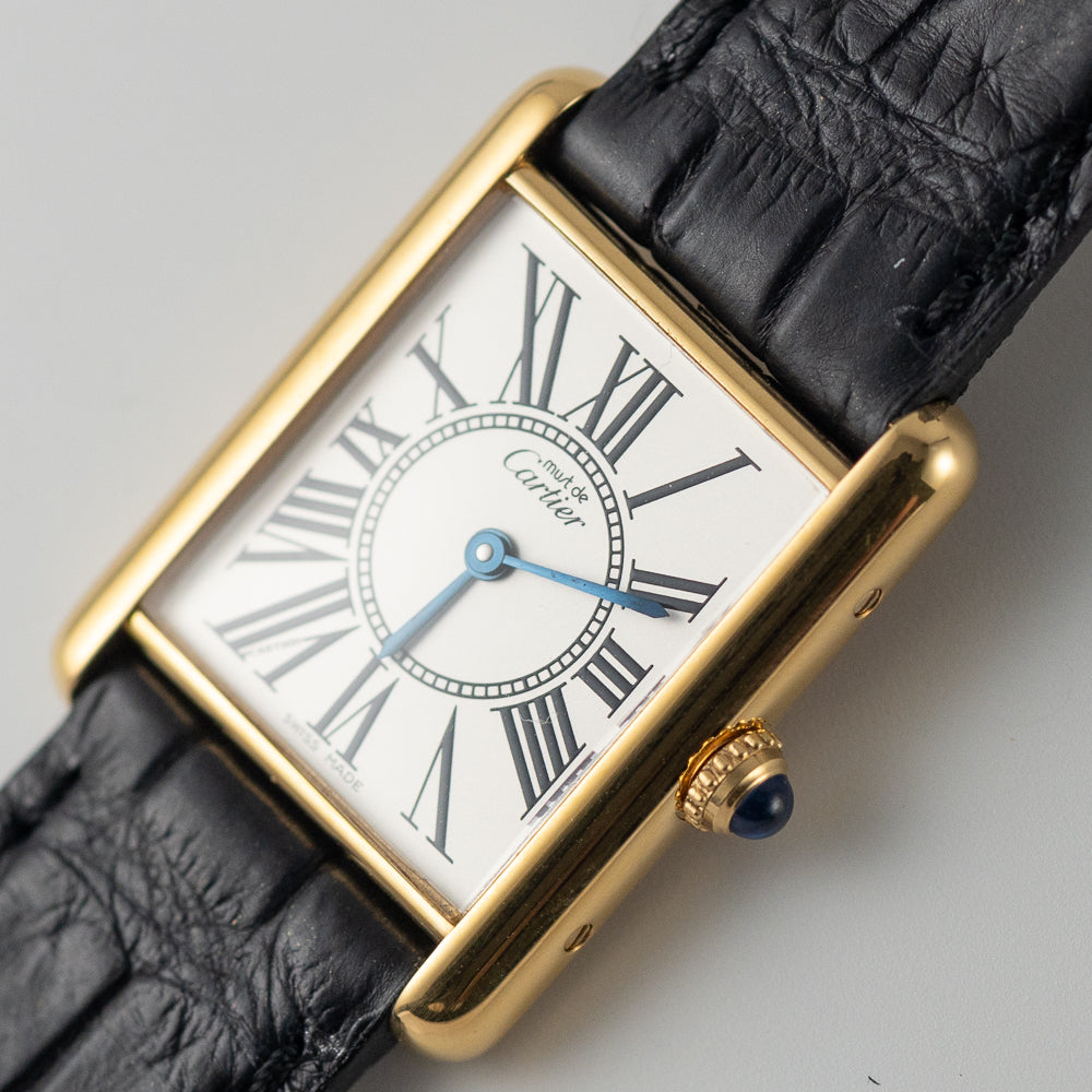 CARTIER LM must de tank Ref.590005 Oparan dial